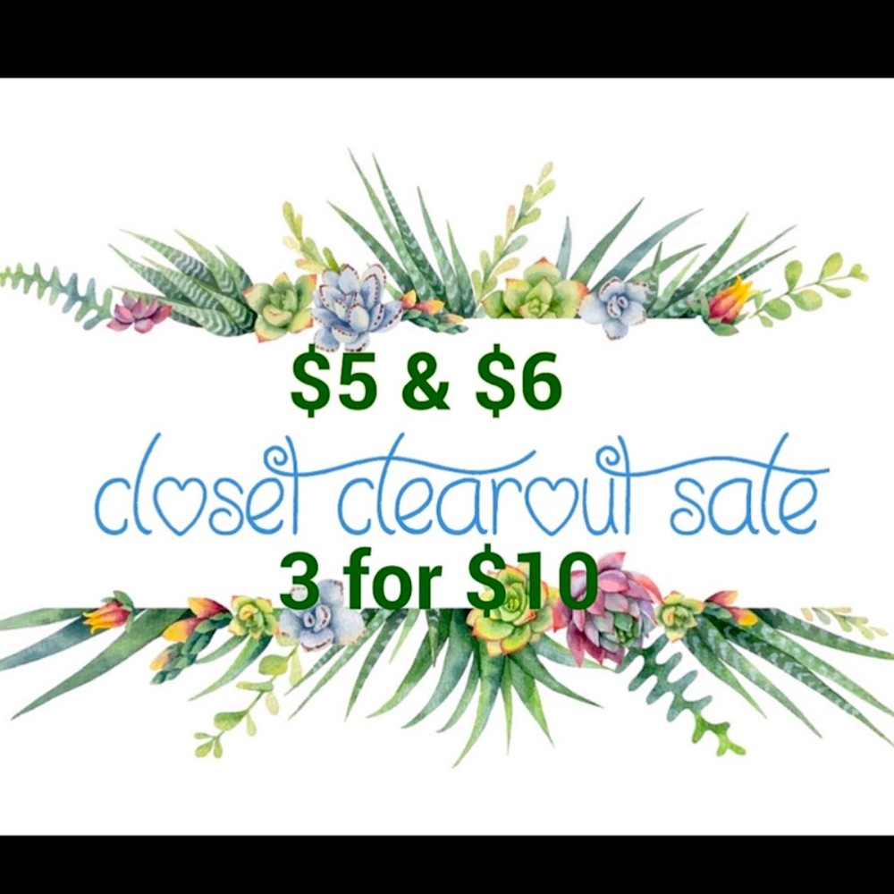 👀 LOOK! 3 for $10 Closet Clearout sale!!!